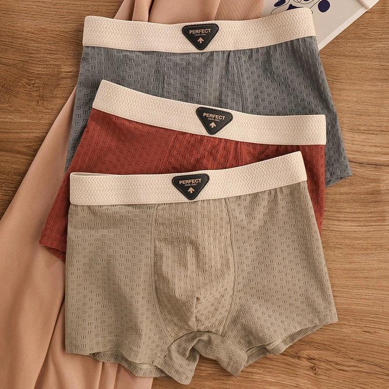 Men's Boxers Underwear Mid-Waist Comfortable Boys Underwear Boxer