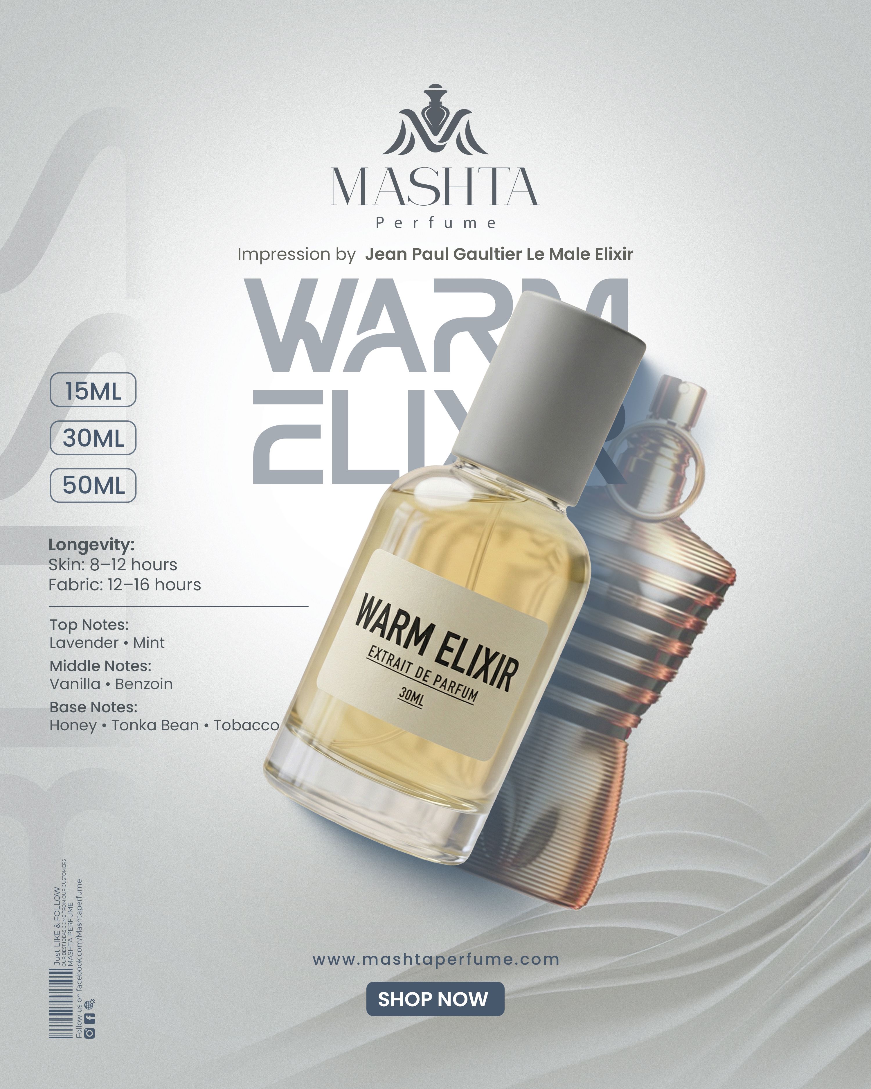 Warm Elixir - Impression by Jean Paul Gaultier Le Male Elixir